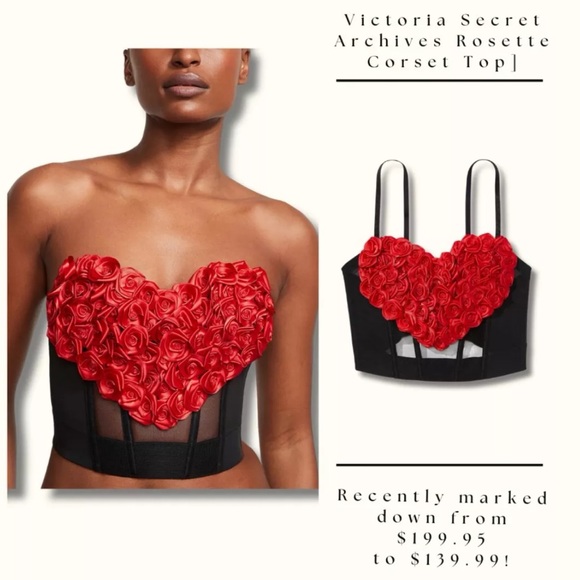 Victoria Secret Very Sexy Archives Rosette Corset Top
